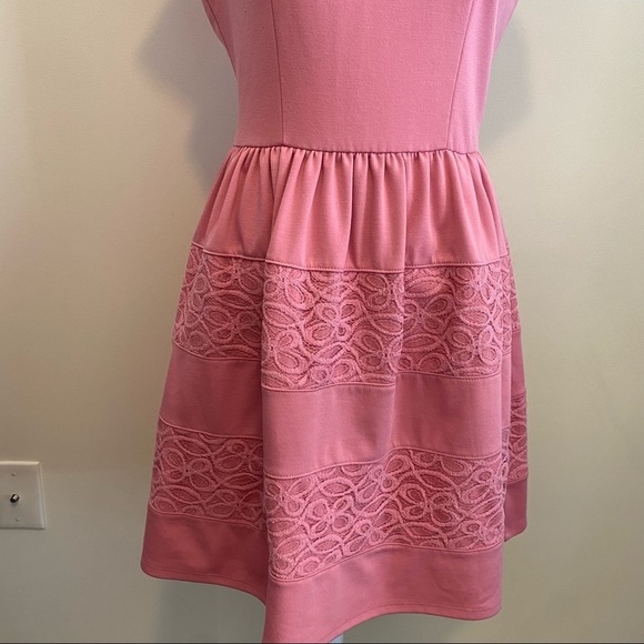 LC Lauren Conrad Pink Lace Dress - Picture 3 of 8